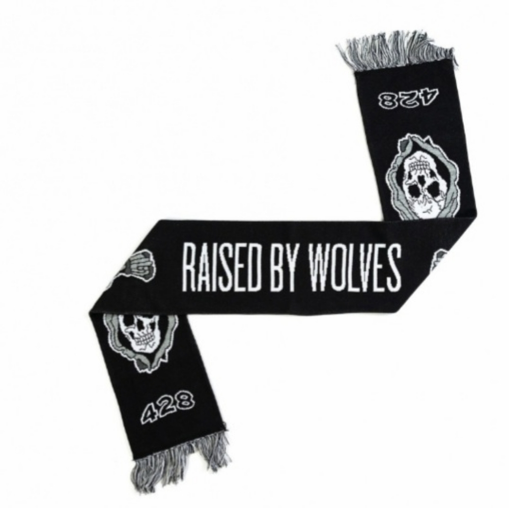 Urban Outfitters Raised By Wolves 428 Ghost Squadron Black Scarf